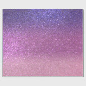 Violet Princess Blush Pink Triple Glitter Ombre Cadeaupapier (Vlak)