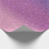 Violet Princess Blush Pink Triple Glitter Ombre Cadeaupapier (Hoek)