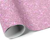 Violet Princess Blush Pink Triple Glitter Ombre Cadeaupapier (Rol Hoek)