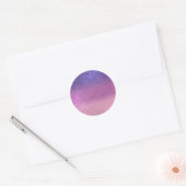 Violet Princess Blush Pink Triple Glitter Ronde Sticker (Envelop)