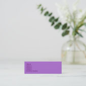 Violet-profielkaart Mini Visitekaartje (Staand voorkant)