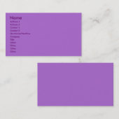 Violet-profielkaart Visitekaartje (Voorkant / Achterkant)