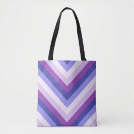 Violet Pulse Chevron Tote Bag