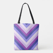 Violet Pulse Chevron Tote Bag (Achterkant)