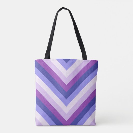 Violet Pulse Chevron Tote Bag (Achterkant)