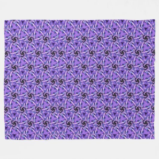 Violet Pulse Fleece Deken (Voorkant (Horizontaal))