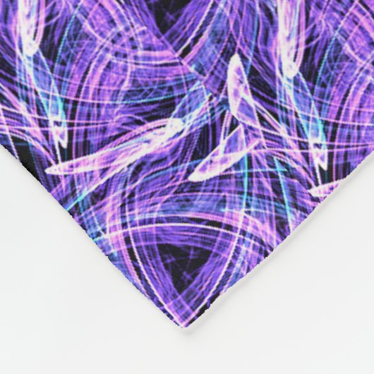 Violet Pulse Fleece Deken (Hoek)