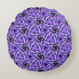 Violet Pulse Rond Kussen