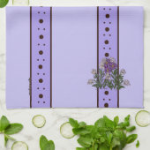 Violet Purple flowers Relax Cup kitchen towel Theedoek (Gevouwen)