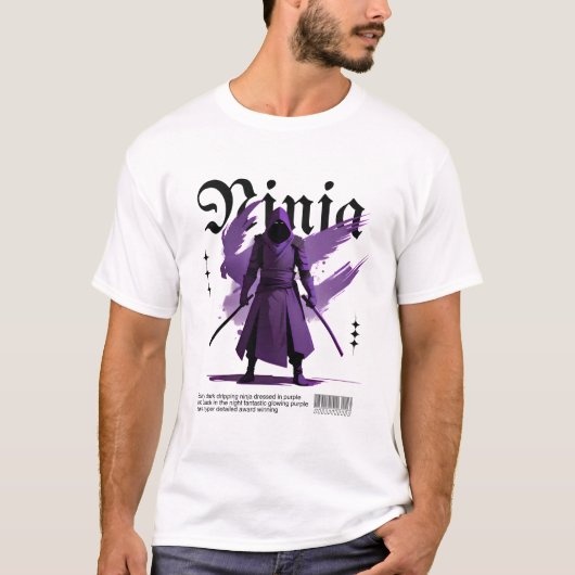 Violet Raven Ninja T-shirt (Voorkant)
