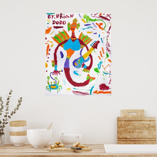 Violet Razorfin Poster (Keuken)