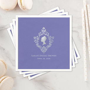 Violet Regency Lady in Crest Vrijgezellenfeest Servet