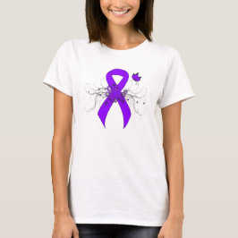Violet Ribbon Butterfly, Hodgkin-lymfoom T-shirt