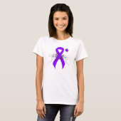 Violet Ribbon Butterfly, Hodgkin-lymfoom T-shirt (Voorkant volledig)