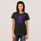 Violet Ribbon Support Awareness, Hodgkins lymfoom T-shirt (Voorkant volledig)