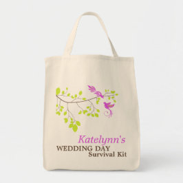 Violet Romance bruiloft Overlevingsdag Kit Bag Tote Bag