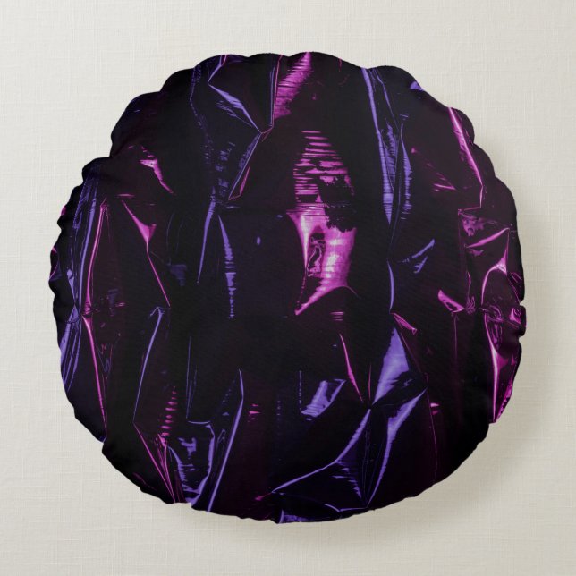 Violet Rond Kussen (Voorkant)