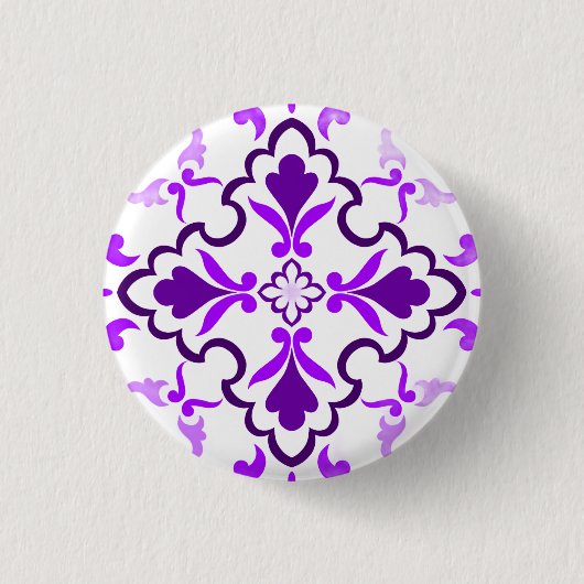 Violet Ronde Button 3,2 Cm (Voorkant)