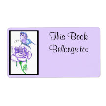 Violet Roos Book Bord Ownership Label