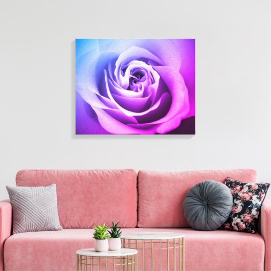 Violet Roos Canvas Afdruk (Insitu (Woonkamer))
