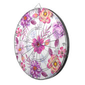 Violet roos dartbord (Voorkant Rechts)