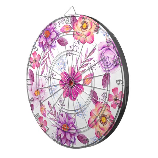 Violet roos dartbord (Voorkant Rechts)