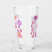 Violet roos glas (Links)