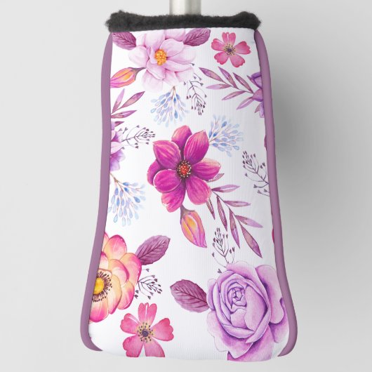 Violet roos golfheadcover (Draai 90)