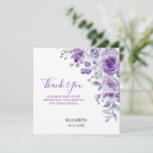 Violet Roos Greenery Floral Bedankt (Staand voorkant)