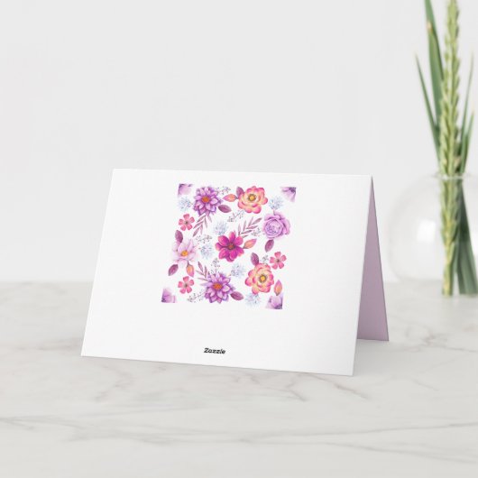 Violet roos kaart (Achterkant)