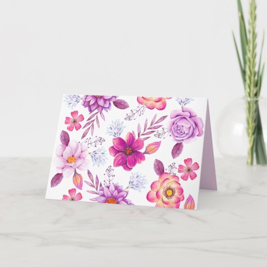 Violet roos kaart (Voorkant)