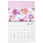 Violet roos kalender (Jan 2026)