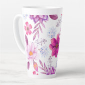 Violet roos latte mok (Linkerhoek)