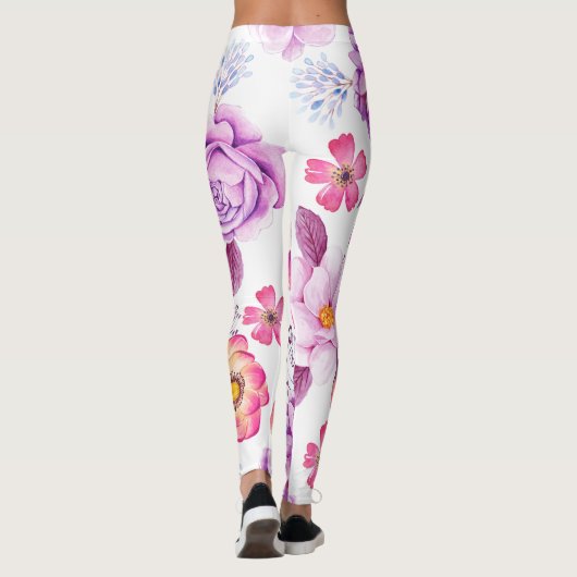 Violet roos leggings (Achterkant)