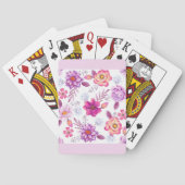 Violet roos pokerkaarten (Achterkant)