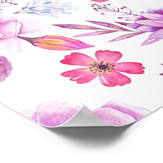Violet roos poster (Hoek)
