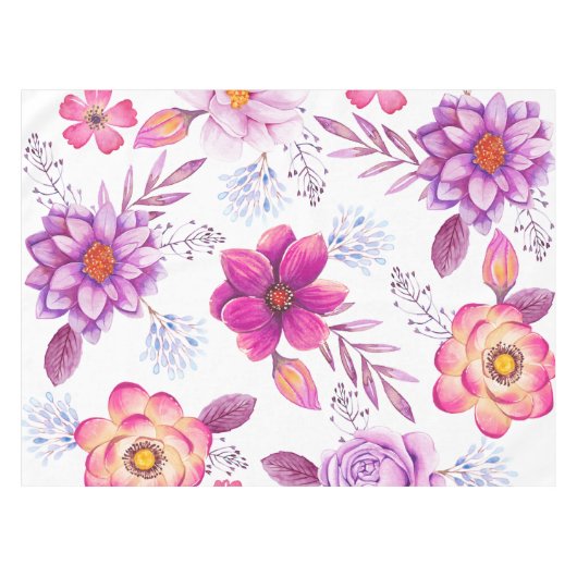 Violet roos tafelkleed (Voorkant (Horizontaal))