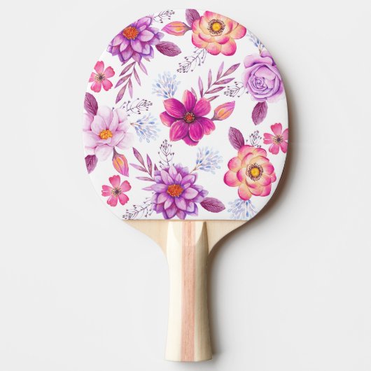 Violet roos tafeltennisbatje (Voorkant)