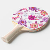 Violet roos tafeltennisbatje (Voorkant Gekanteld)