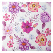 Violet roos tegeltje (Voorkant)