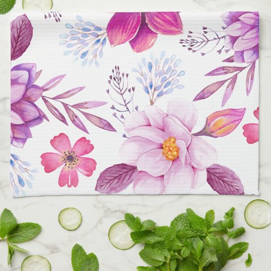 Violet roos theedoek (Gevouwen)