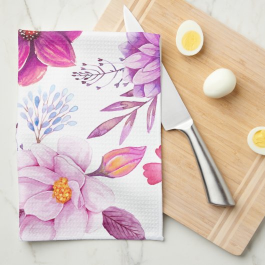 Violet roos theedoek (Quarter Fold)