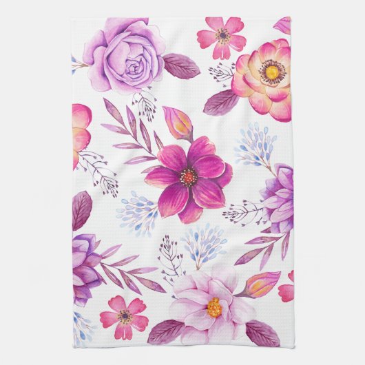 Violet roos theedoek (Verticaal)
