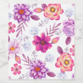 Violet roos wijn etiket (Enkel label)