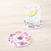 Violet roos zandsteen onderzetter (Zijkant)