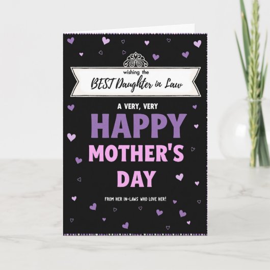 Violet Rose Mothers Day Card Kaart (Voorkant)