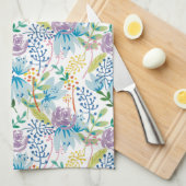 Violet rosé tuin theedoek (Quarter Fold)