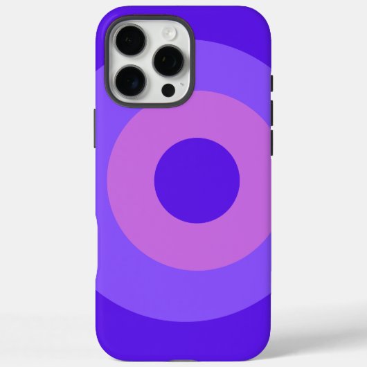 Violet Round Apple iPhone 16 Pro Max Hoesje (Achterkant)