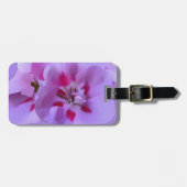 Violet Roze Abstracte Hibiscus Flower Bagagelabel (Voorkant horizontaal)