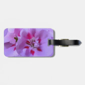 Violet Roze Abstracte Hibiscus Flower Bagagelabel (Achterkant horizontaal)